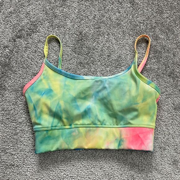 Zenana Tops - Zenana Sports Tank Top Women's Small Multicolor Tie Dye Spaghetti Strap Padded